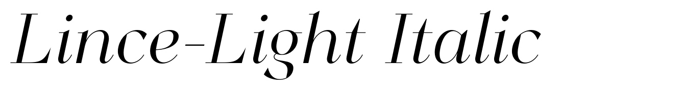 Lince-Light Italic